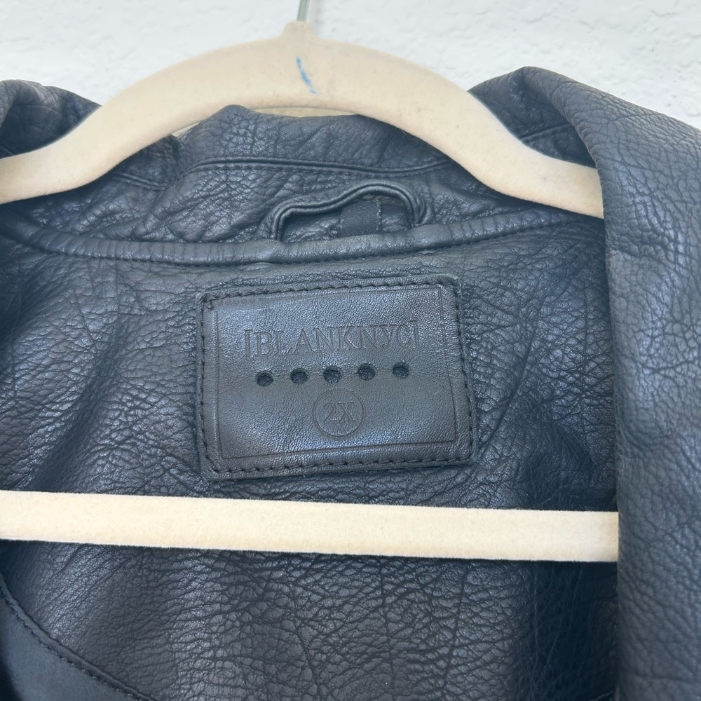 Blank NYC Black Faux Leather Moto Jacket - Picture 5 of 7
